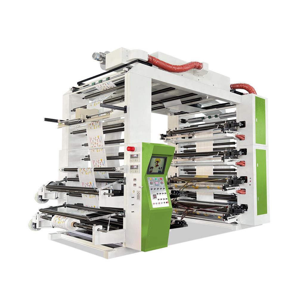 stack type flexo printing machine for plastic film